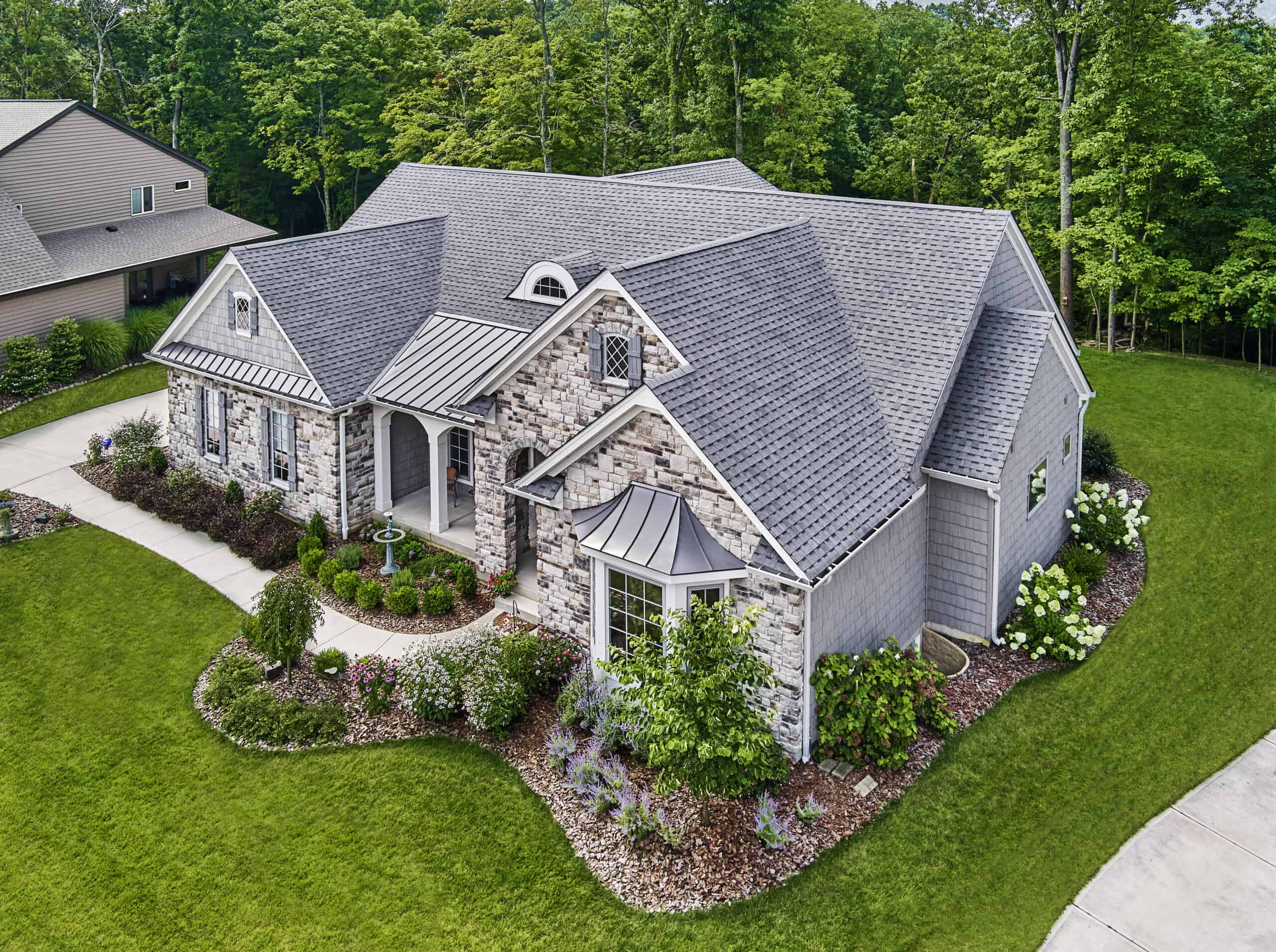 Atlas Pristine Pewter Shingles on Greensboro roof