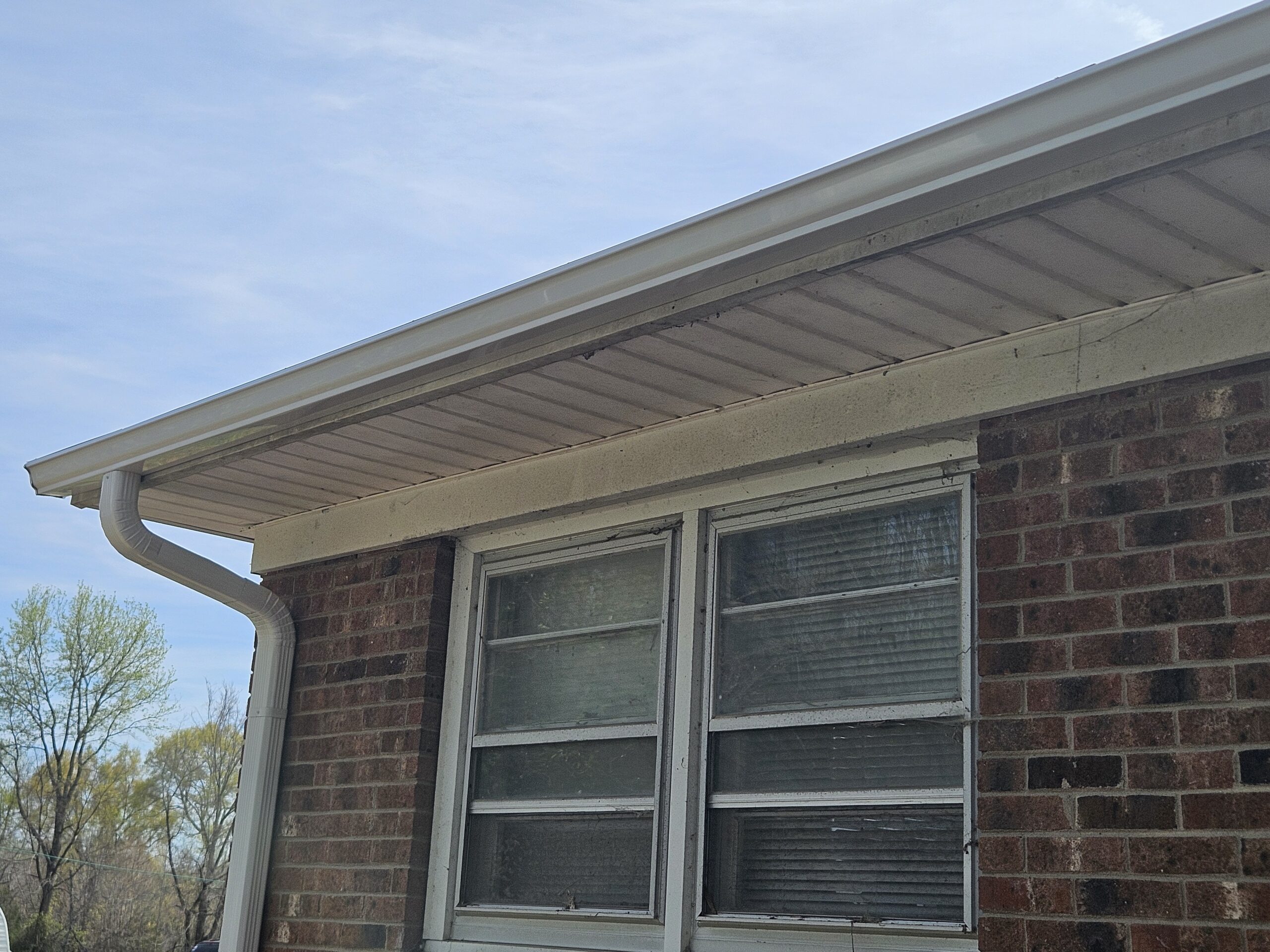 Detailed view of completed gutter replacement by Old Timers Roofing in Greensboro NC